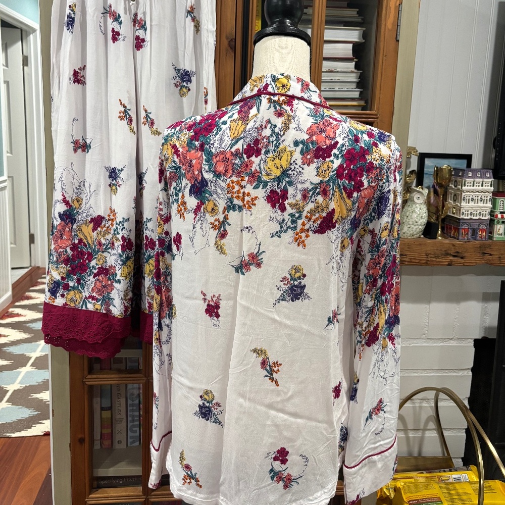 Anthropologie x Floreat Sweet Dreams Pajama Set, Size Medium - Picture 8 of 16